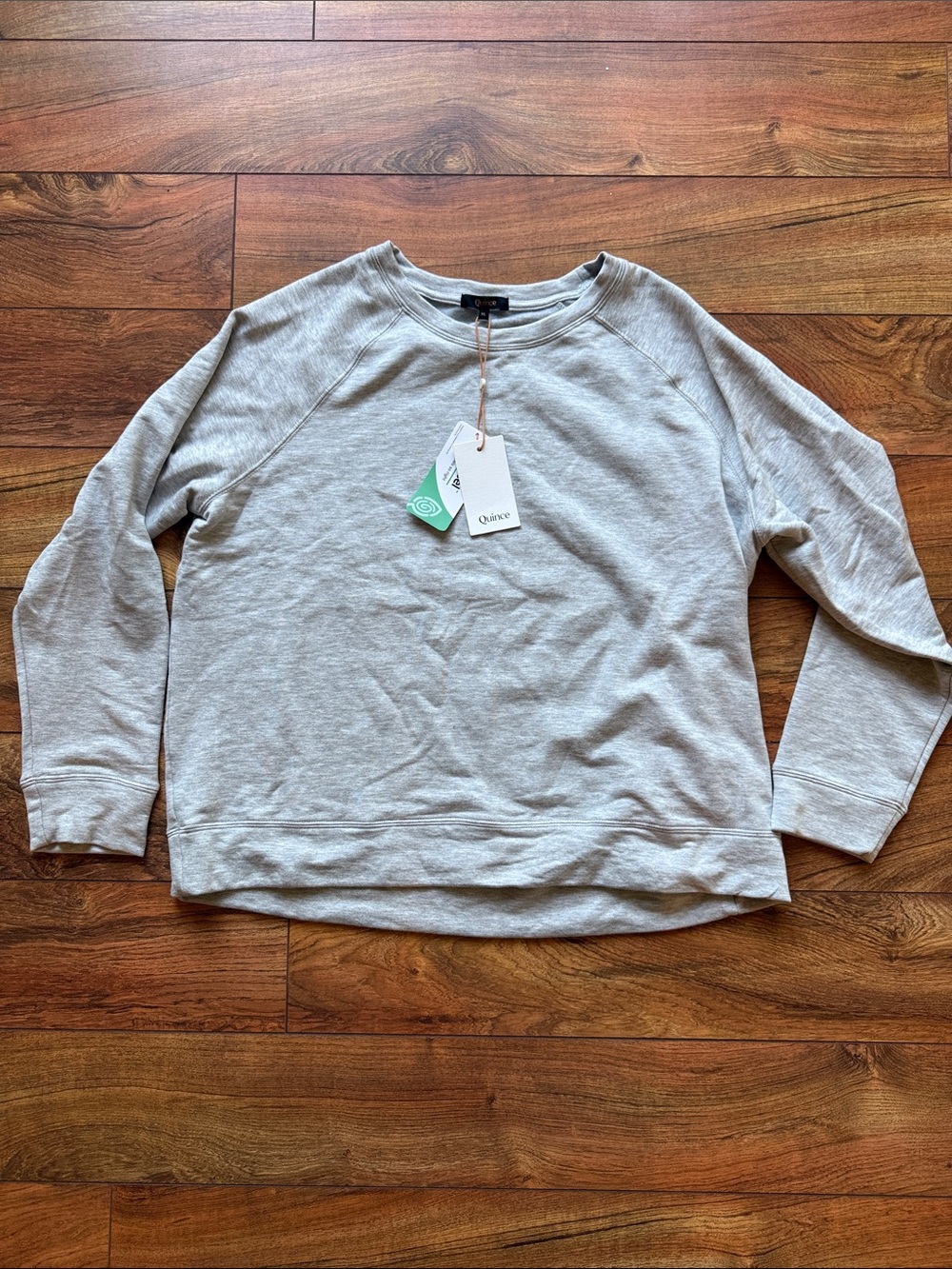Quince Women's Crewneck Sweatshirt - Light Heather Gray